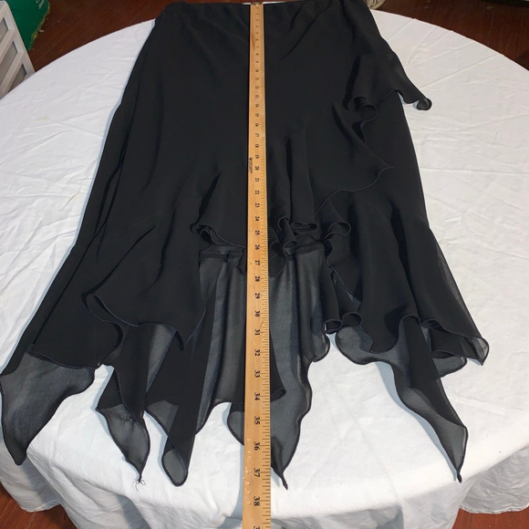 Women's Joseph Ribkoff Black Asymmetrical Skirt Size 12 - Picture 5 of 8